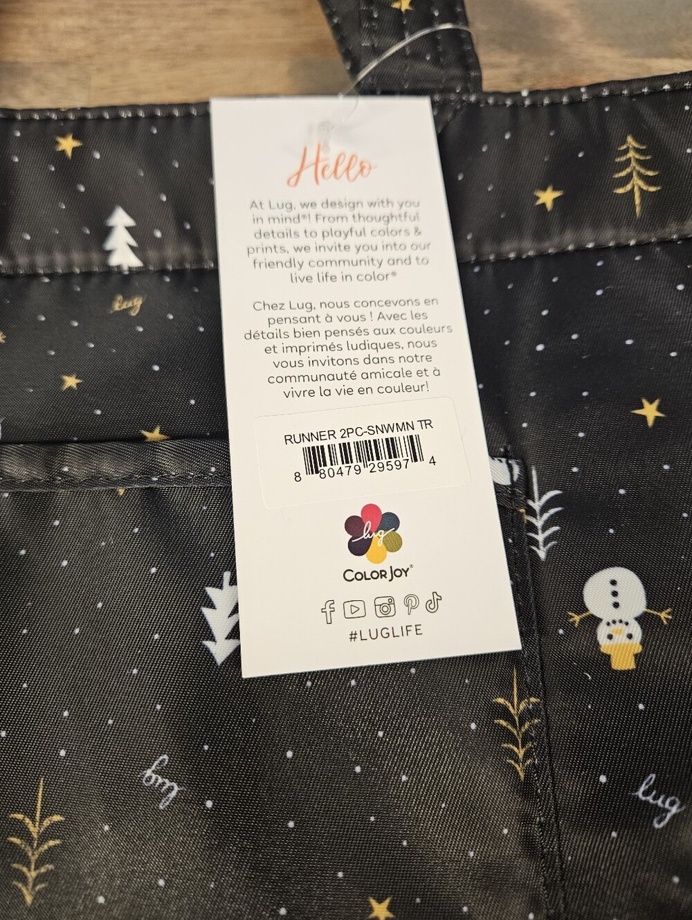 Lug Snowman Runner Tote - Picture 5 of 8